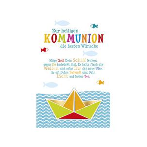 Kommunionskarte "Schiffchen" 40052137