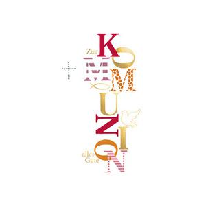 Kommunionskarte "Schriftzug" 40051949