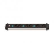 Steckdosenleiste Premium-Alu-Line, 6-fach