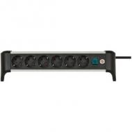 Steckdosenleiste Alu-Office-Line, 6-fach