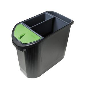 Papierkorb "TOPLINE", schwarz/anthrazit - inkl. 3 Einsätze 42614D