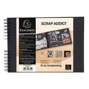 Scrapbooking-Set SCRAP ADDICT, schwarz 16801E