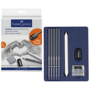 Zeichenset GOLDFABER CHARCOAL, 8-teilig 114006