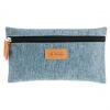 Schlamper-Etui GREENline, blau meliert