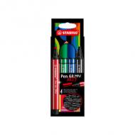 Fasermaler Pen 68 MAX ARTY Edition, 4er Kartonetui