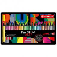Fasermaler Pen 68 MAX ARTY Edition, 20er Metalletui