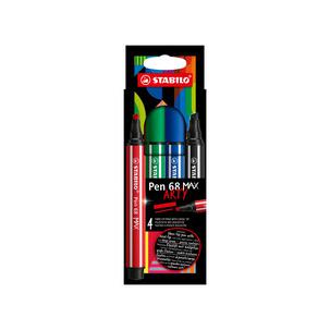 Fasermaler Pen 68 MAX ARTY Edition, 4er Kartonetui 768/24-21