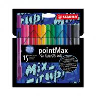 Fasermaler pointMax by Snooze One, 15er Kartonetui