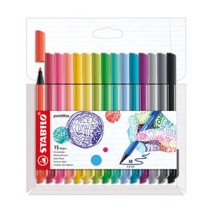 Fasermaler pointMax, 15er Kartonetui 488/15-02