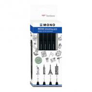 Fineliner MONO drawing pen "Bold Set", 4er Set
