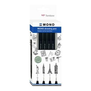 Fineliner MONO drawing pen "Bold Set", 4er Set WS-EFL-H-F-4P