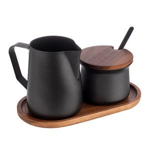 Milch-/ Zucker-Set MILURO, 5-teilig, schwarz 634