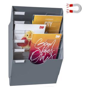 Magnetischer Wandprospekthalter, 6 Fächer 1201531061