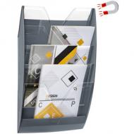Wand-Prospekthalter, magnetisch, 5 Fächer