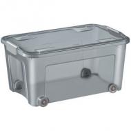 Aufbewahrungsbox SHADOW, mit Rollen, 43 Liter