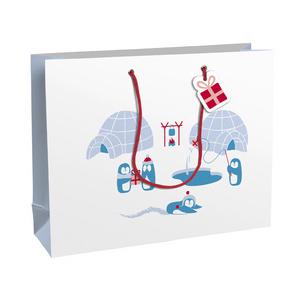 Weihnachts-Geschenktüte "Pinguine", groß X-30912-6C