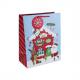 Weihnachts-Geschenktüte "Lebkuchenhaus", klein X-31211-3C