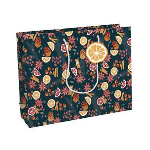 Weihnachts-Geschenktüte "Agrumes", groß X-32781-2C