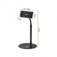 Tablet-Tischhalterung TWIST TABLE, Abmessungen