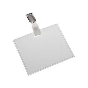 Namensschild, geschlossen, mit Clip - 90 x 60 mm 121286