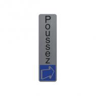Hinweisschild "Poussez"