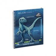 EXACOMPTA Cahier de textes Jurassic World "Raptor" ------------------- pour le Marché: F ---------------------148 pages, grille seys en couleur, spirale métal, onglets hebdomadaires détachables, format 170 x 220 mm (nouveau: 9901073 E  /  ancien: 9901072E)