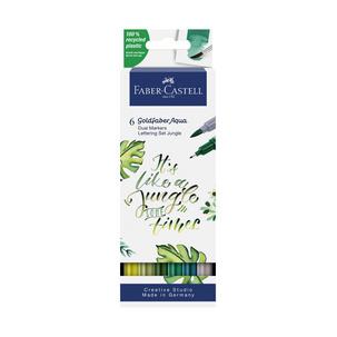 Aquarellmarker GOLDFABER Aqua Dual Marker, 6er Etui Jungle 164517