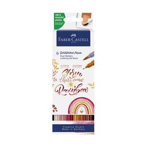 Aquarellmarker GOLDFABER Aqua Dual Marker, 6er Etui BoHo 164518