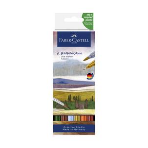 Aquarellmarker GOLDFABER Aqua Dual Marker, 6er Etui Toskana 164521
