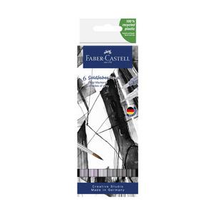 Aquarellmarker GOLDFABER Aqua Dual Marker, 6er Etui Grautöne 164522