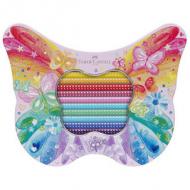 Dreikant-Buntstifte GRIP SPARKLE, Geschenkset Schmetterling