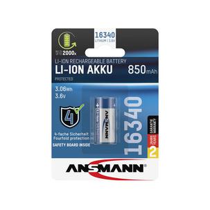 Li-Ion Akku 16340, im Blister 1300-0017