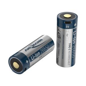 Li-Ion Akku 26650, mit USB-C Kupplung 1307-0012