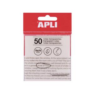 Haftnotizen, 75 x 75 mm, farblos transparent 19569