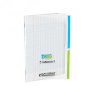 CONQUERANT CLASSIQUE Cahier "DUO", 240 x 320 mm, seys cahier 2 en 1, 96 pages, reliure piqre, papier 90 g / m2, couverture polypro, divisé en 2 sections de 48 pages, 2 onglets découpés (400114781)