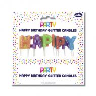 Kuchenkerzen-Set "Happy Birthday"