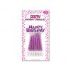 Geburtstagskerzen "Happy Birthday", rosa