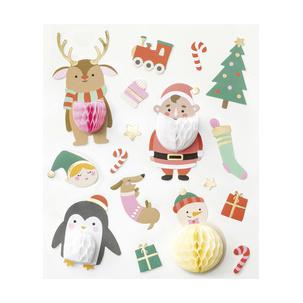 Weihnachts-Wabenball-Sticker 18404