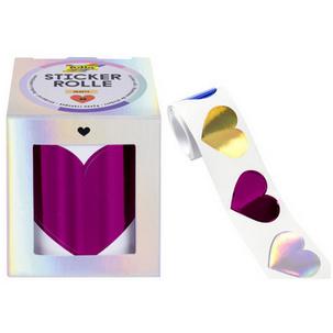 Herz-Sticker auf Rolle 27201