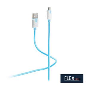 Daten- & Ladekabel, USB-A Stecker - USB-B micro Stecker, blau FL31-72303