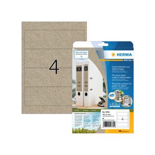 Ordnerrücken-Etiketten aus Silphie-Papier 10760