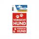 Hinweisetiketten "Vorsicht Hund" 15458