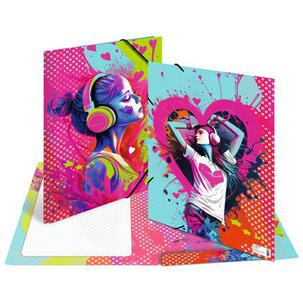 Eckspannermappe "Music Girl" 19577