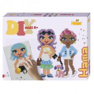 Bügelperlen midi "Fashion Girls", Geschenkpackung