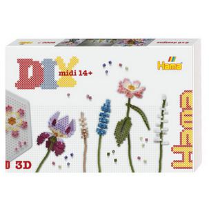 Symbolbild: Bügelperlen midi "Blumenstrauß", 3D 3621