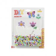 Bügelperlen midi "Schmetterling/Kleine Blume", im Blister