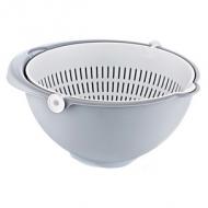 Schüssel-Sieb "stella" 2in1, nordic-grey