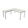 Schreibtisch "Prime" mit Anbau, weiß