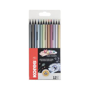 Dreikant-Buntstifte "Kolores Metallic Style" BB93316