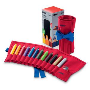 3-in-1 Buntstifte 3plus, 12er Stoffrolle 1226066